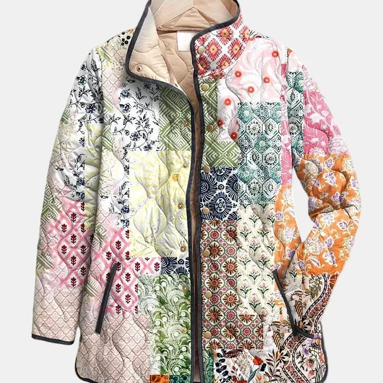 Barbora | Prešívaný kabát Patchwork Boémio Florence