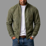 Jakub - Suede Bomber Jacket