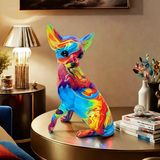 Farebný Abajur Chihuahua na Stôl