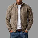 Jakub - Suede Bomber Jacket